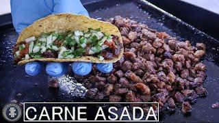 Taqueria Style Carne Asada Tacos - Blackstone Griddle