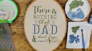 Stenciling the Father's Day Craft Kit | Oak Lane Studio