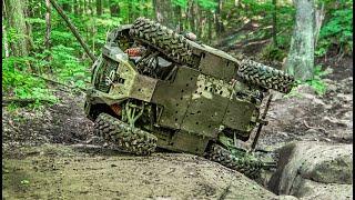 Going Down Green's Mountain ORV Trail - SXS/UTV Rock Crawling - RZR Turbo, KRX 1000, Commander 800