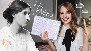 I tried Virginia Woolf's journaling routine for a MONTH 