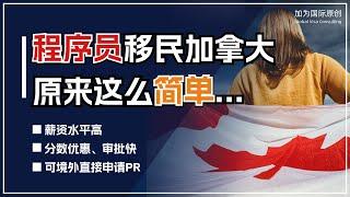 IT从业者、程序员移民加拿大原来这么简单！薪资待遇高，审批速度快