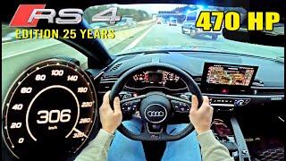 Audi RS4 Avant "25 Years Edition" // 306KM/H on GERMAN AUTOBAHN