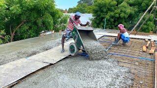 Construction of Roof Slab Concrete_Techniques of Reinforcement Rcc Concrete on Roof|Roof Concrete