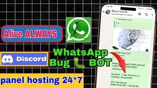 whatsapp bot host on panel️ ALIVE ALWAYS for lifetime | new whatsapp bot 2024