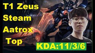 T1 Zeus Stream Aatrox Vs Jayce Top In Rank KR Challenger/DariusLol