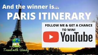 GIVEAWAY #2 - Paris Itinerary! (Follow to WIN!)