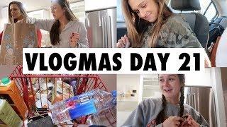 PICKING UP EMMA FROM SCHOOL, GROCERY HAUL & XMAS GOODIES | Maggie MacDonald