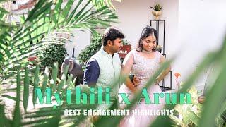 BEST ENGAGEMENT HIGHLIGHTS | Mythili & Arun | Stories from Feather Touch Photography