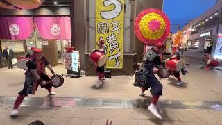 創作太鼓集団 -心- エイサー 2023年2月11日 沖縄 那覇 国際通りのれん街