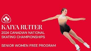 Kaiya Ruiter | 2024 Canadian Skating Championships Senior Women Gold Medal