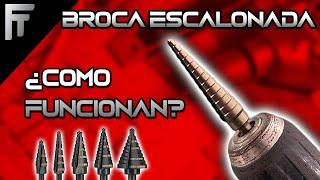 BROCAS ESCALONADAS ¿Que son? como usarlas?vale la pena comprarlas?  Brocas escalonadas para perforar