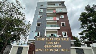 2BHK FLAT FOR SALE IN MIYAPUR II HMDA APPROVED II 75 LAKHS II 9502542081