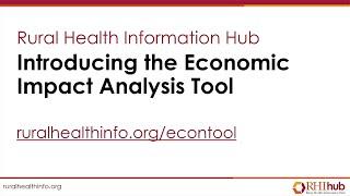 Introducing the Economic Impact Analysis Tool