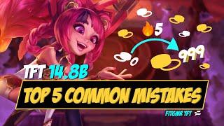 Set 11 TFT Masterclass | 5 Common Mistakes Players Make | Patch 14.8b | Upsetmax