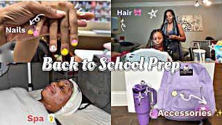 Finally Back-to-School Prep with us  - Week in our Life (Nails, Hair, Facial, custom Jansport) 