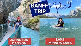 Banff Alberta Canada Travel - Johnston Canyon & Lake Minnewanka - BANFF ROAD TRIP - Episode 2 4K