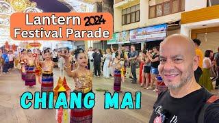 Yi Peng Lantern Festival Parade 2024 in Chiang Mai Thailand - No Talking