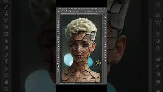 How to Create Cracked Skin Effect in Photoshop. #photoshoptutorial #photography #youtubelearn