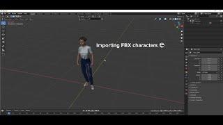 Importing FBX characters in blender 2.9+