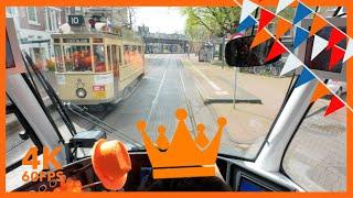 KING'S DAY SPECIAL |  HTM Line 17 |  The Hague | 4K Tram Cabview | Siemens Avenio