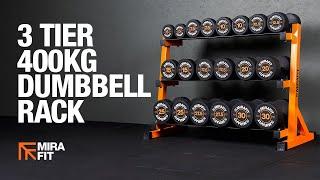 Mirafit 3 Tier 400kg Dumbbell Rack