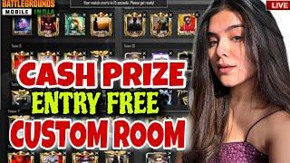 BGMI LIVE CUSTOM ROOMS | 600RS PRIZE CUSTOM ROOMBGMI GIRL GAMER LIVE#bgmi #bgmilive #girlgamer #tdm