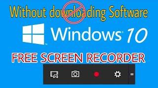 How to record Screen of you windows 10 pc | screen recording without any software 2022