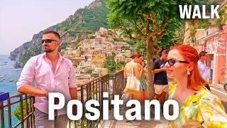 POSITANO Walking Tour 2024 | Panoramic Views, Beach & Captions - AMALFI Coast, Italy [4K/60fps]