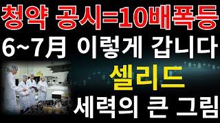 #셀리드 ] 청약 97.55% 남은 물량 3144% 청약률 또 다시 재현? 6월~7월 이렇게만 대응하세요 10배 가기전 마지막 개미털기 #셀리드주가전망 #셀리드주가 #셀리드목표가