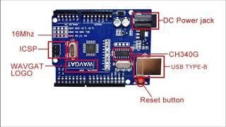 Arduino Uno Wavgat R3 Atmega328p C/ Cabo Usb