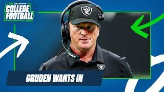 Former NFL Head Coach Jon Gruden Aims For College Football Coaching Job