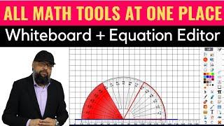 EdTech Tools Digital Whiteboard and Equation Editor for Online Math Teaching