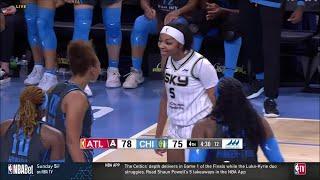  TRASH TALK, Angel Reese & Naz Hillmon After Angel Scores Then Naz BLOCKS Her | WNBA Chicago Sky