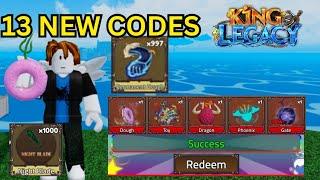 "NEW CODES* DECEMBER ALL WORKING CODES IN KING LEGACY 2024 | KING LEGACY  | DOUGH CODES