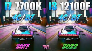 i3 12100F vs i7 7700K - 5 Years Difference