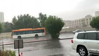 Heavy rain in kuwait