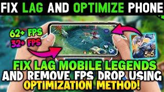 FIX LAG AND FPS DROP ISSUE IN MOBILE LEGENDS FOR LOW-END DEVICES!! The Optimization Method