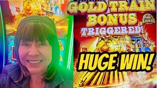 WOW! GOLD TRAIN BONUS WITH A PROGRESSIVE!