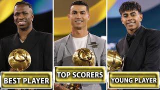  GLOBE SOCCER AWARDS 2024 WINNERS FT. CRISTIANO RONALDO, VINICIUS JUNIOR, LAMINE YAMAL, NEYMAR JR