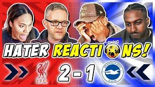 LIVERPOOL RIVALS & HATERS RAGING REACTION TO LIVERPOOL 2-1 BRIGHTON | PREMIER LEAGUE FAN REACTIONS