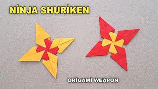 ORIGAMI-SHURIKEN AUS PAPIER HERSTELLEN – (Wie man einen Papier-Ninja-Stern herstellt)