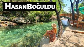 Swimming in the Freezing Water of the River in Turkey - HASANBOGULDU