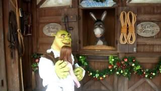 Meeting Shrek & Donkey in Universal Studios Florida