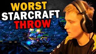 WORST StarCraft 2 THROW EVER - Tefel vs MVP