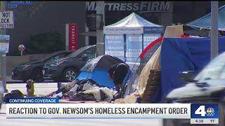 Is it realistic to clear homeless encampments under Newsom's plans?