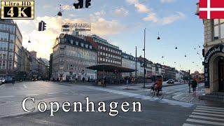 Copenhagen Winter Walk - North Rampart Street -【4K 60fps】