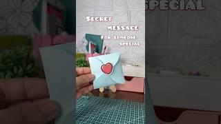 OMG !! secret message for someone special 🫢DIY paper craft #papercraft #diy #schoolproject ￼￼