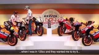 Marquez & Pedrosa alongside Repsol Honda title-winning machines