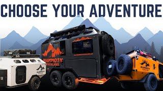 Mammoth Overland Trailer Line Up! 3 models for Ultimate Adventurers