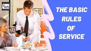 Lesson 2: Basic Rules of Service in the Restaurant! Waiter training! F&B Online Training Course!